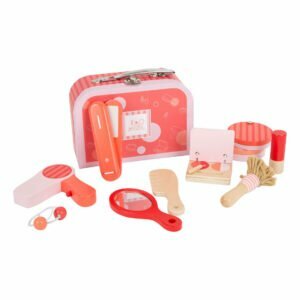 Small Foot retro houtn make-up set in koffer-Kiddeaus