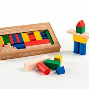 Gekleurde houten blokken-30 stuks-Kiddeaus