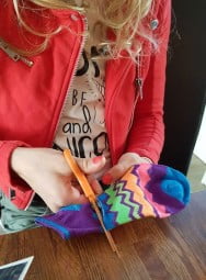 stap 1- uiltje knutselen