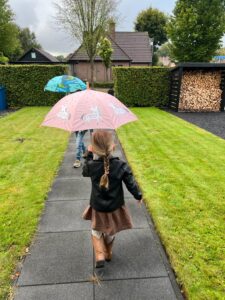 Meisjes paraplu-Kiddeaus